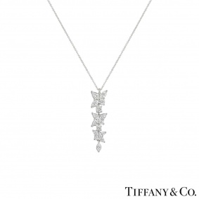 Tiffany & Co. Platinum Diamond Victoria Pendant Tiffany & Co. Platinum Diamond Victoria Pendant